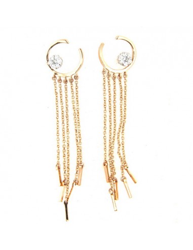 Boucles d'Oreilles Diamant Or Blanc...