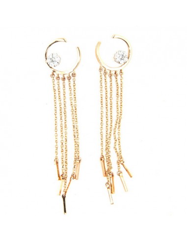 Boucles d'Oreilles Diamants Or Blanc...