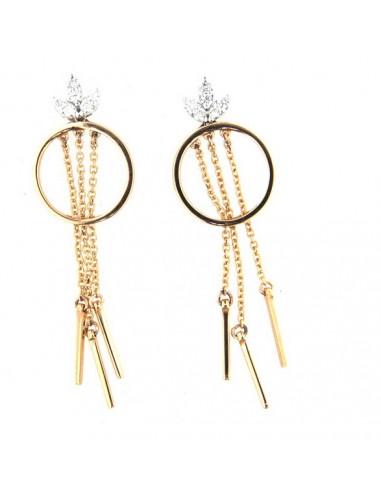 Boucles d'Oreilles Diamant Or Blanc...