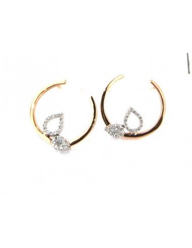 Boucles d'Oreilles Diamants Or Blanc...