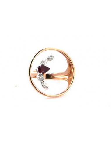 Bague Diamant Or Rose 18k