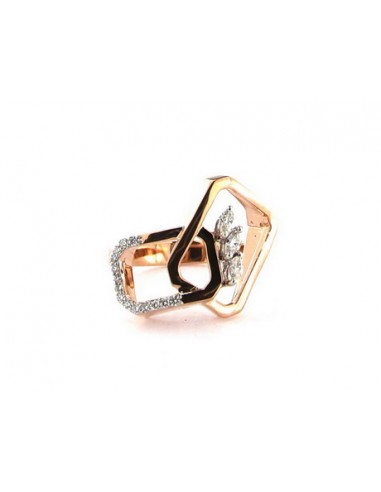 Bague Diamant Or Rose 18k