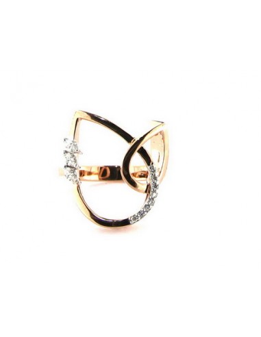 Bague Diamant Or Rose 18k