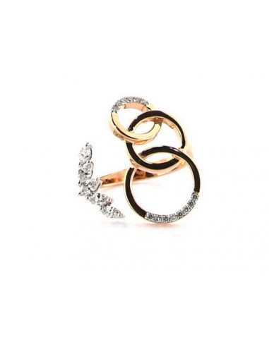 Bague Diamant Or Rose 18k