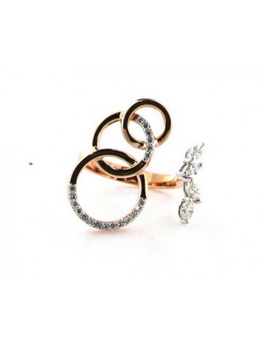 Bague Diamant Or Rose 18k