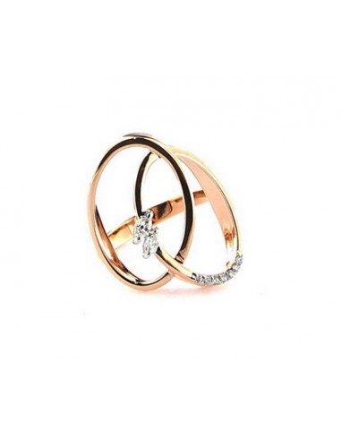 Bague Diamant Or Rose 18k