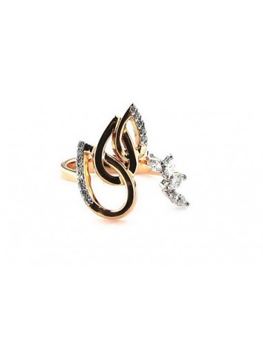 Bague Diamant Or Rose 18k