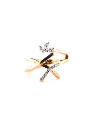 Bague Diamant Or Rose 18k